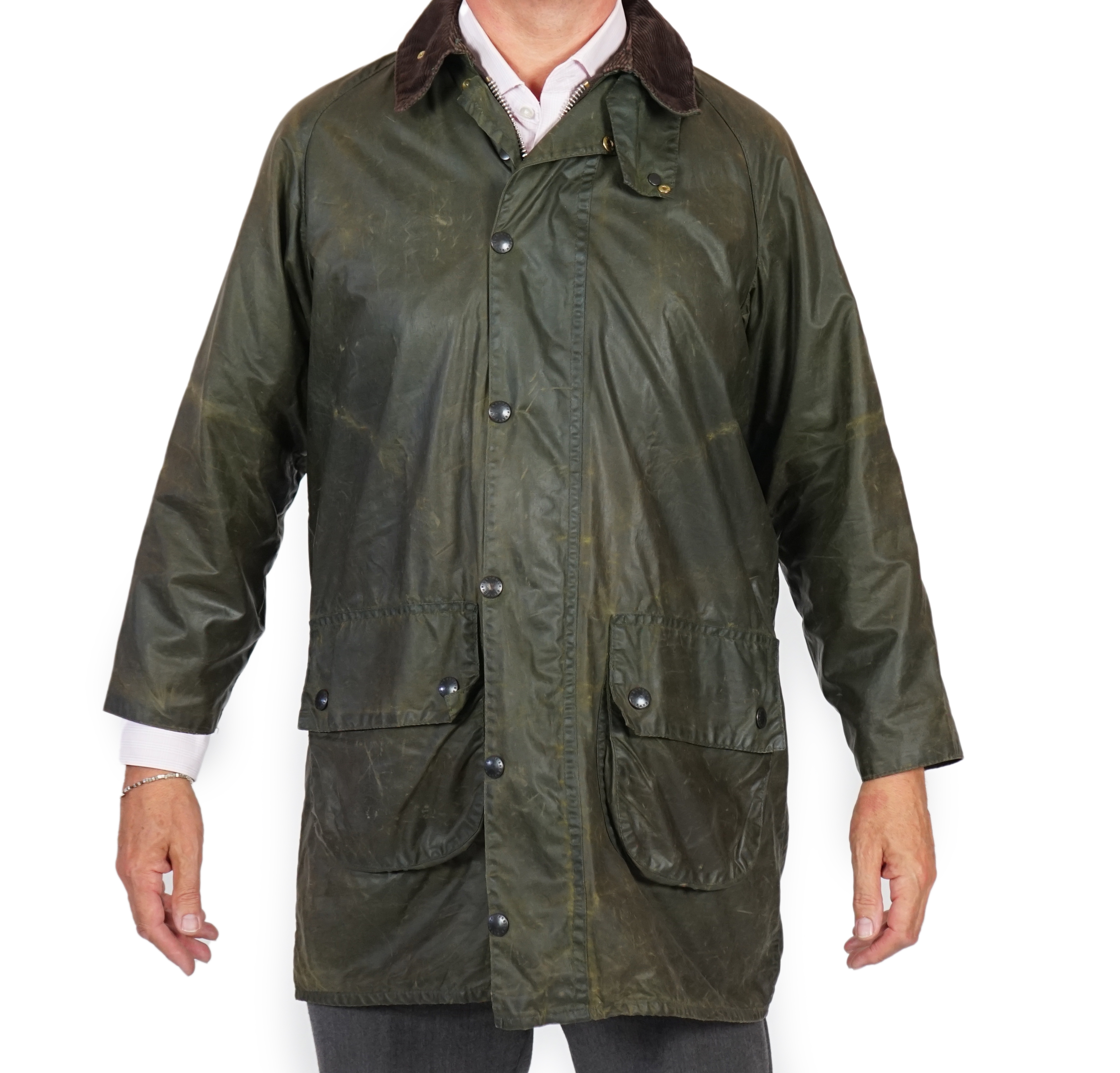 A green 1990's Barbour Gamefair jacket